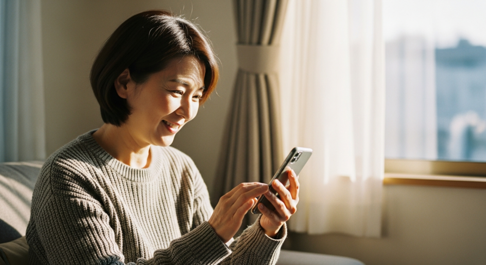 マッチングアプリを50代が使うと独り身の不安が消えていく