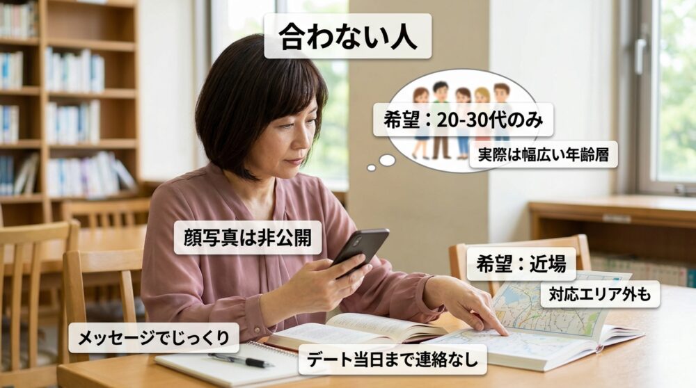 合わない人のイメージ画像