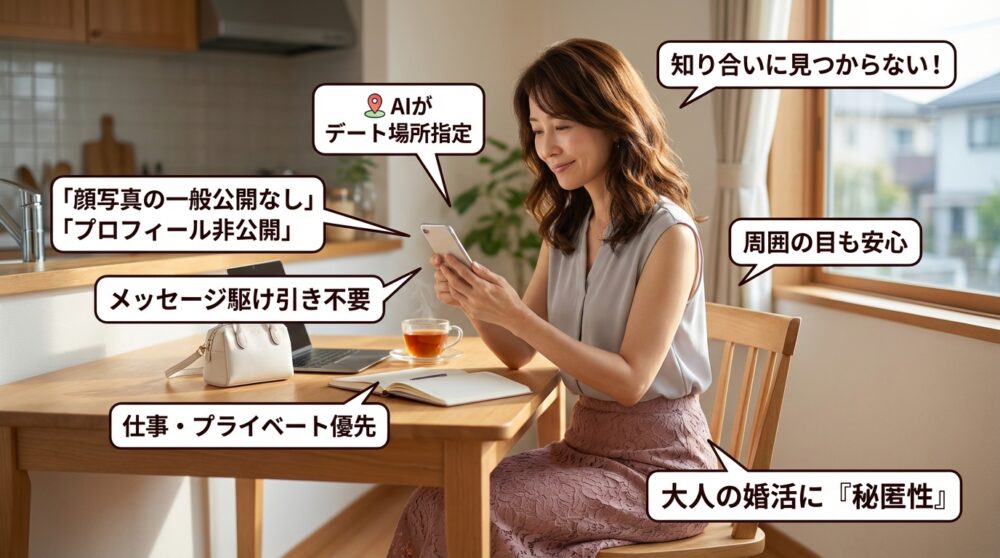 知り合いにバレずに婚活をこっそり進められたことのイメージ画像