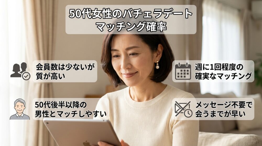 実際にマッチングする確率はどの程度かのイメージ画像