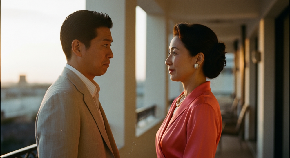 50代男性が40代女性に恋に落ちる瞬間に戸惑いを感じている