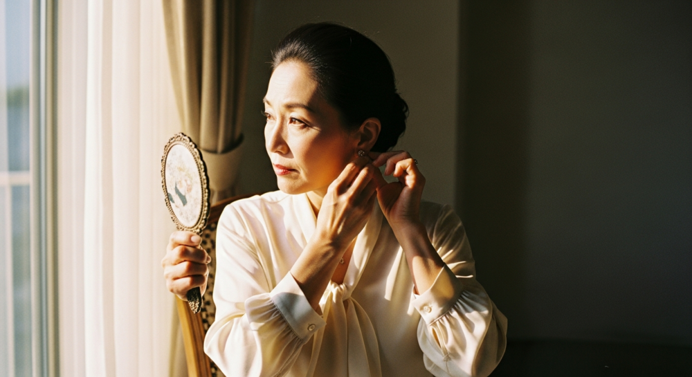 50代 ピアス 位置の解説イメージ