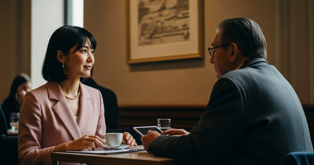 20代女子 50代おじさんの解説イメージ